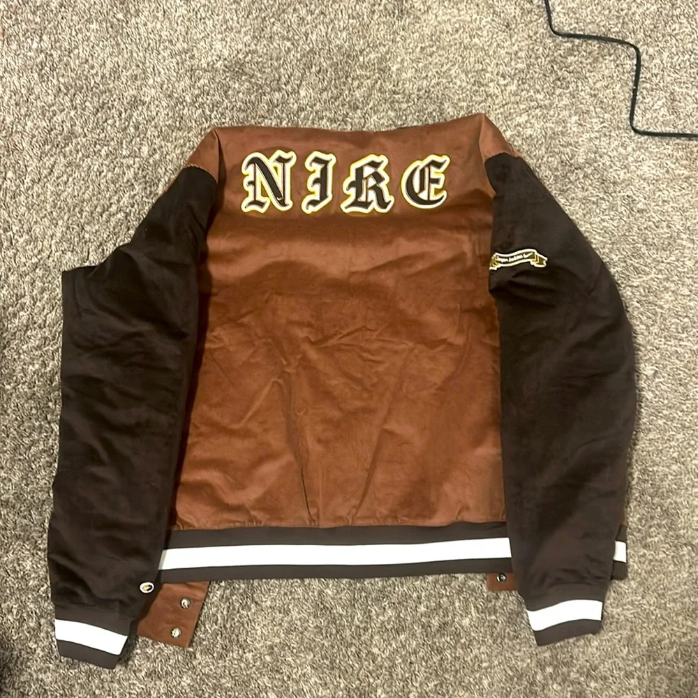 *NEW* NIKE CORDUROY LETTERMAN/VARSITY JACKET - Picture 2 of 3